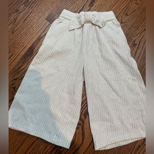 Janie & Jack Striped Textured wide-leg holiday pants